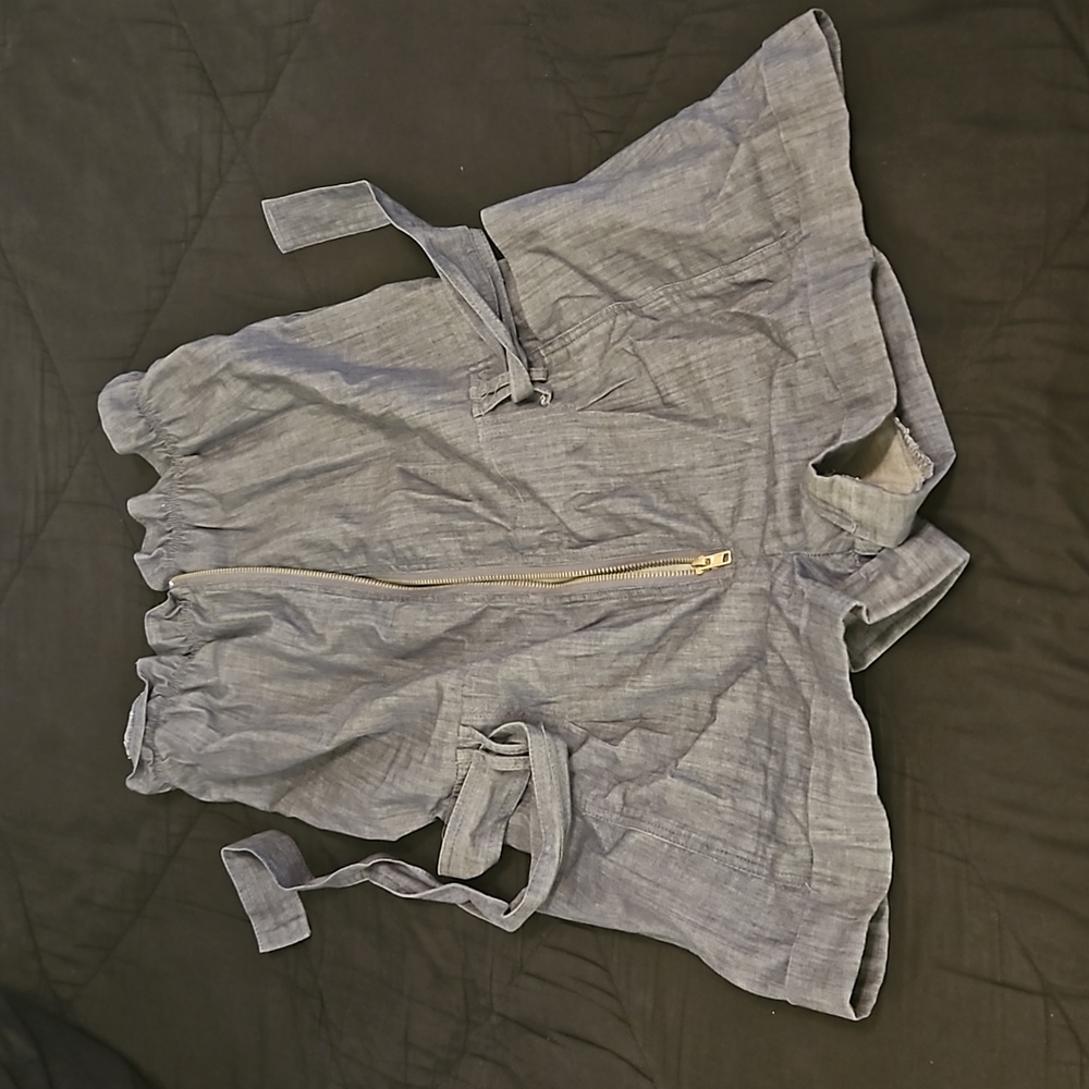 SOLD Ya Denim Chambray Romper